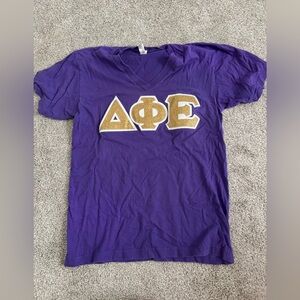 Delta phi epsilon letter shirt